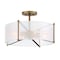 Designers Fountain 17.75in Daybreak 4-Light Old Satin Brass Ceiling Light Semi Flush Mount D223M-SF-OSB - alternate 1